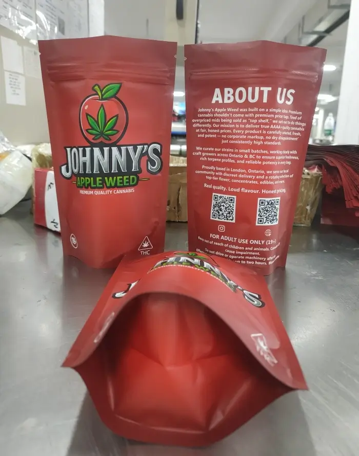 custom ziplock mylar bags with resealable closure
