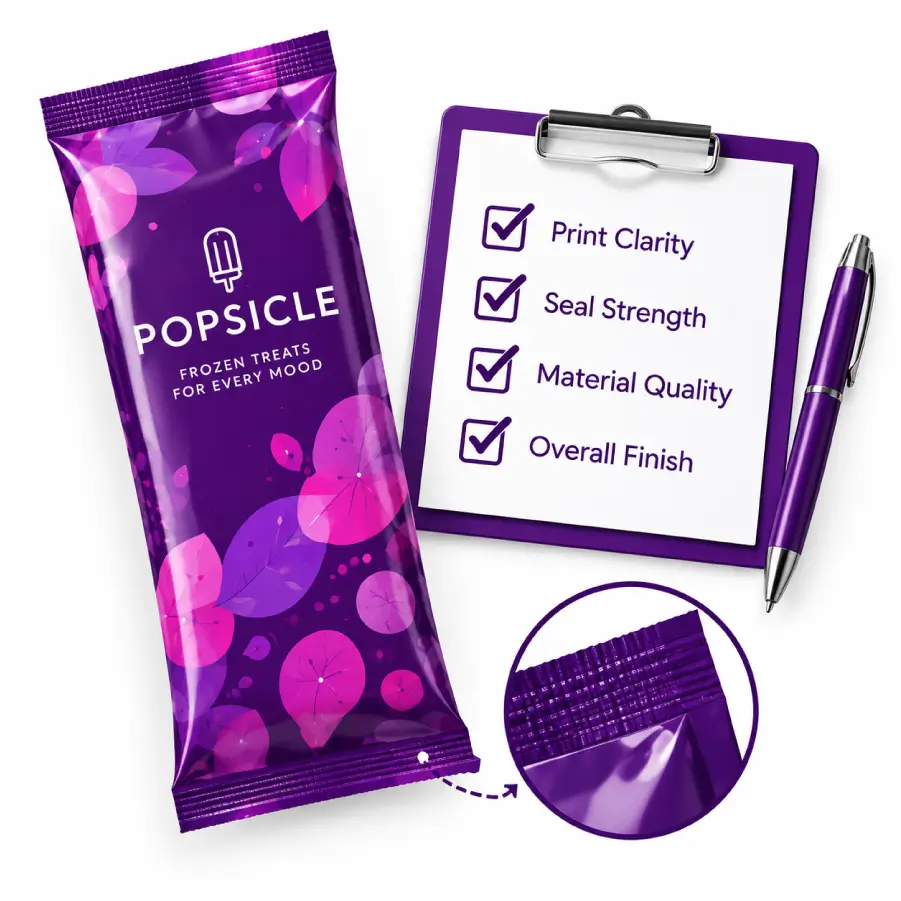 Overall quality Review before Final Popsicle packing